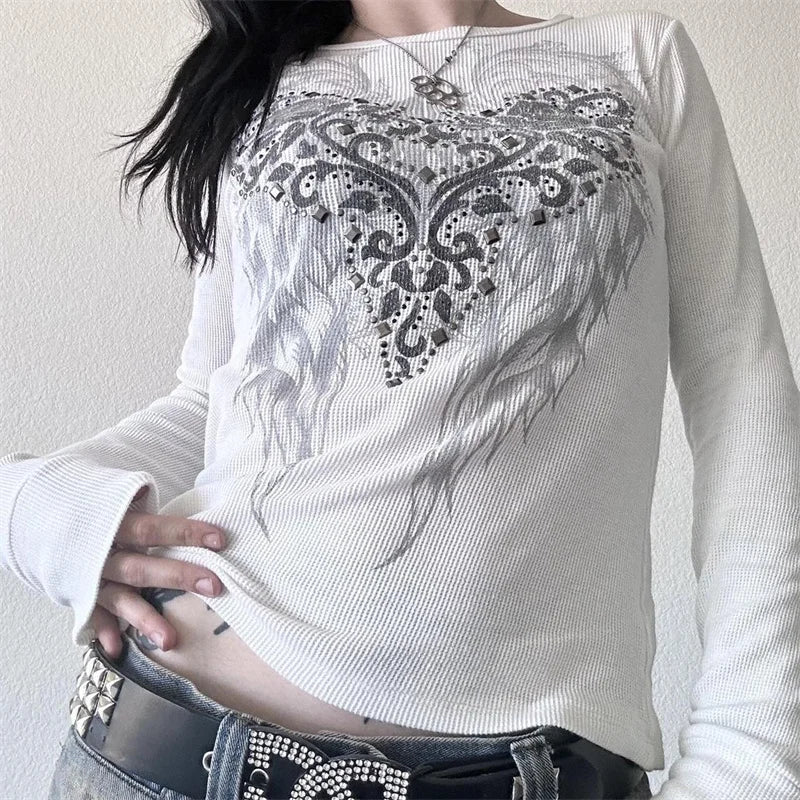 Dark Souls Grunge Long-Sleeved Top
