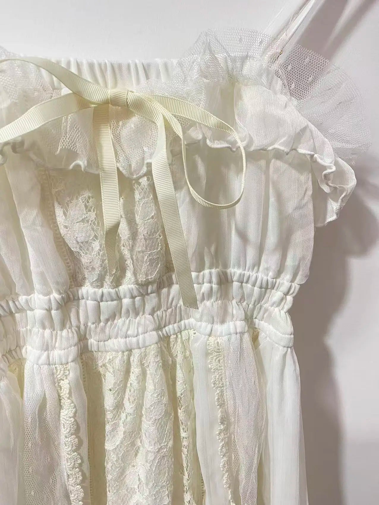 Lace Mesh Fairy Long Dress