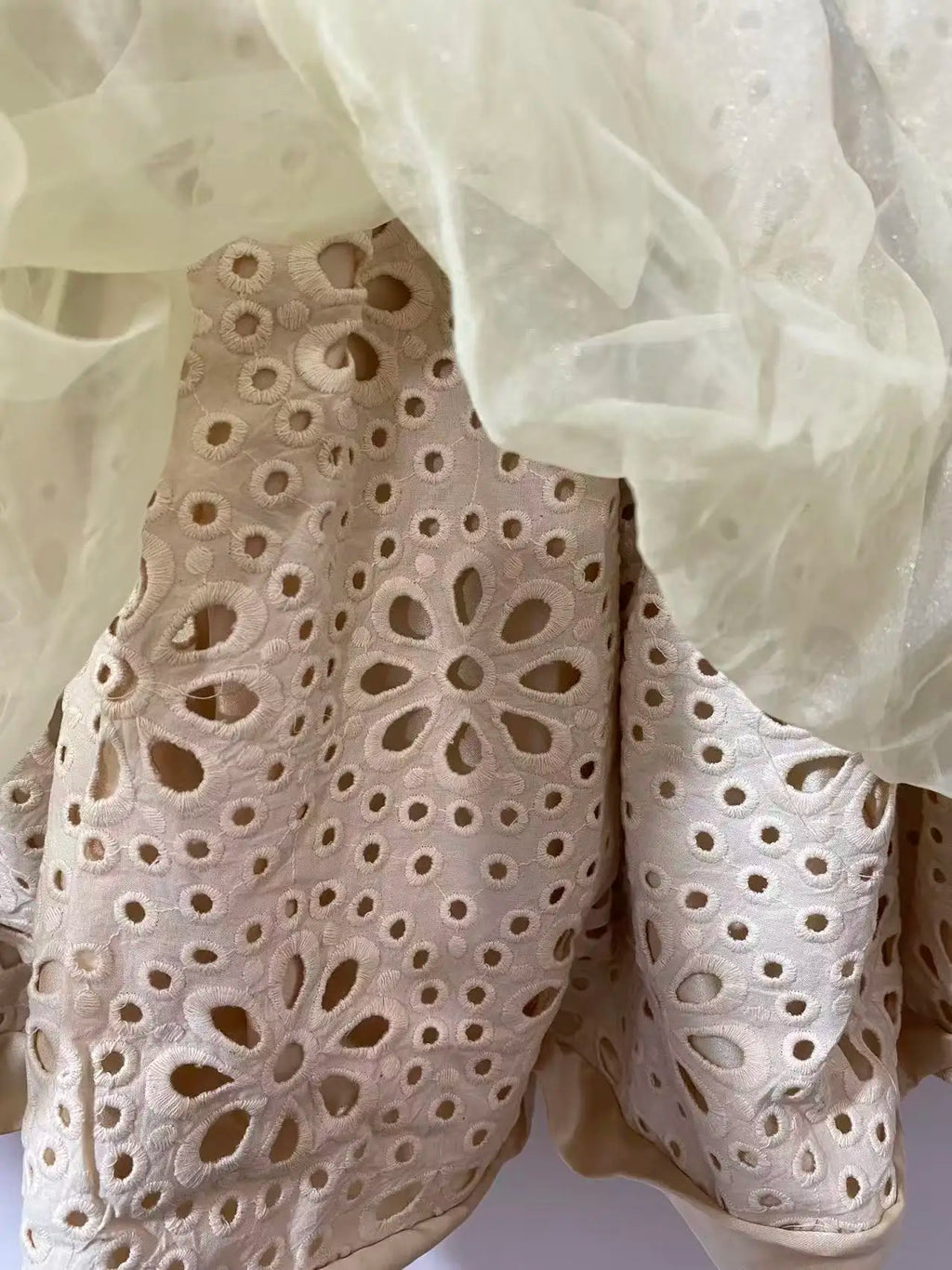 Lace Mesh Embroidery Mini Skirt Unique Short Skirts