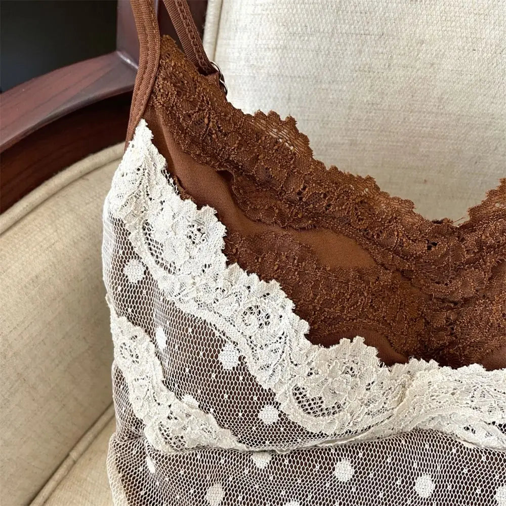 Polka Dots Lace Camisole