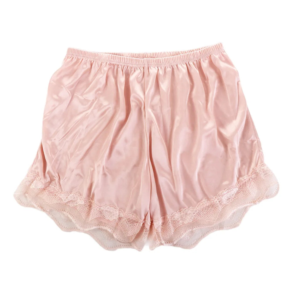 1pc Cool Fashion Women Satin Lace Lady Safety Shorts Polyester Leggings Pajamas Shorts