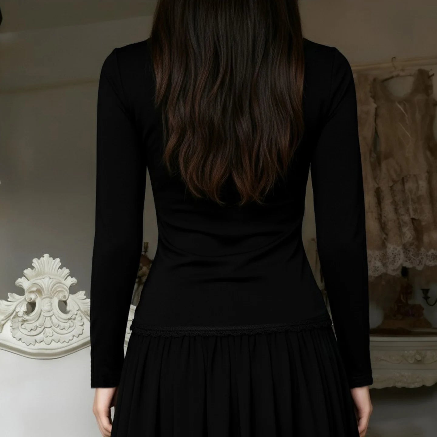Gothic Vampire Lace Top