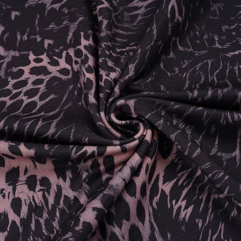 Vintage Low-Waist Leopard-Print Lace Skirt