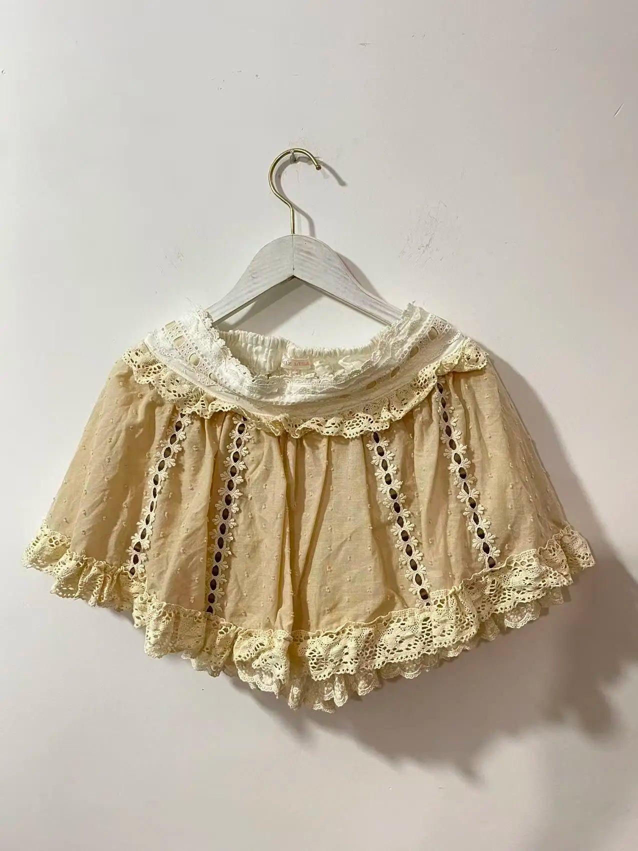 Lace Mesh Embroidery Mini Skirt Unique Short Skirts