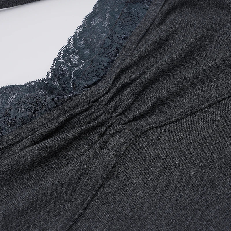 Vintage Lace Trim Halter Top
