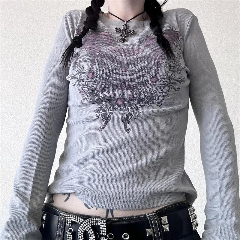 Dark Souls Grunge Long-Sleeved Top