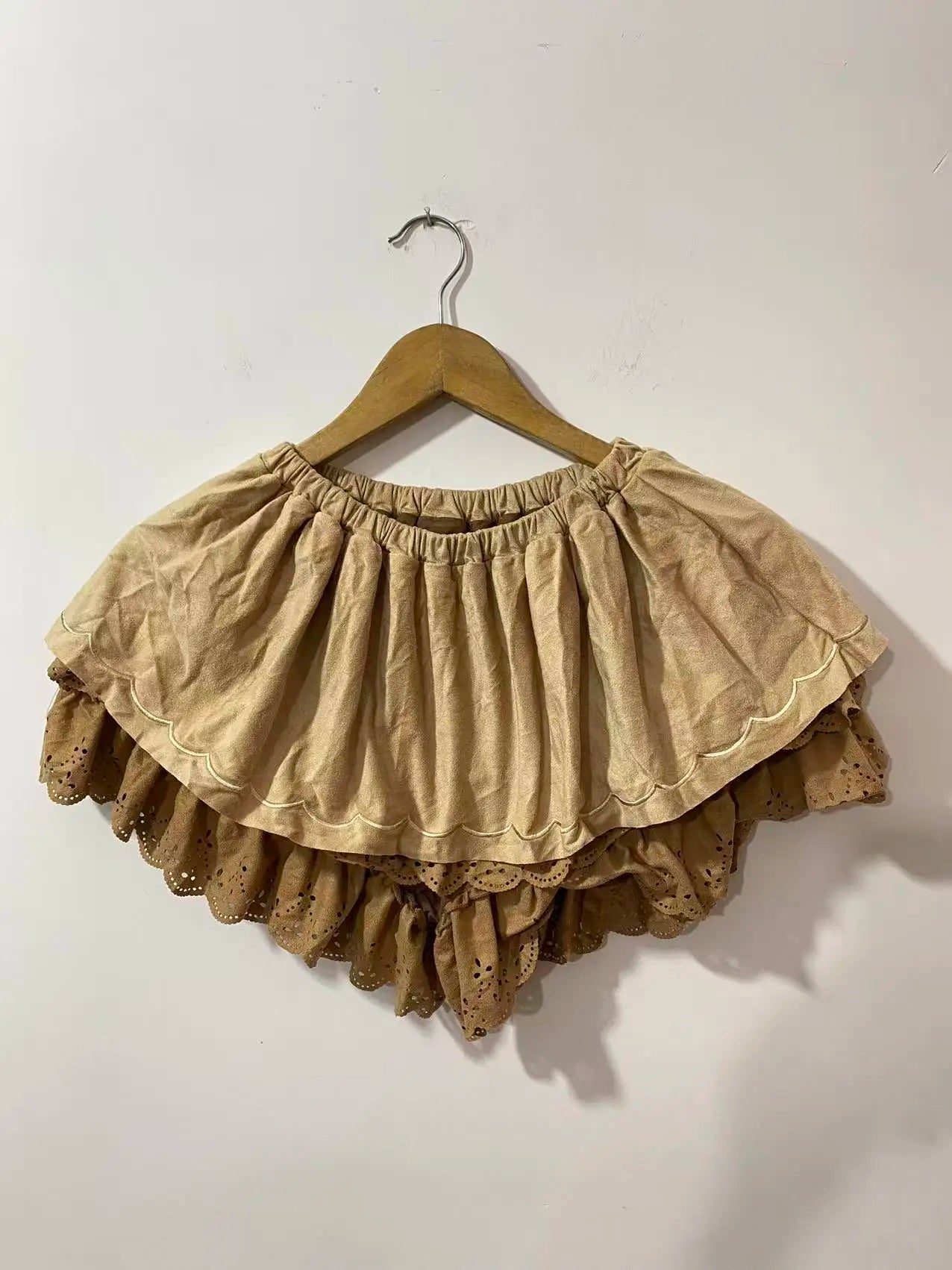 Lace Mesh Embroidery Mini Skirt Unique Short Skirts