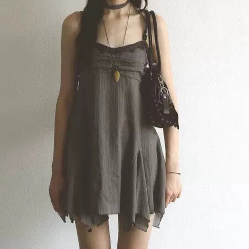 Vintage Strap Chiffon Dress