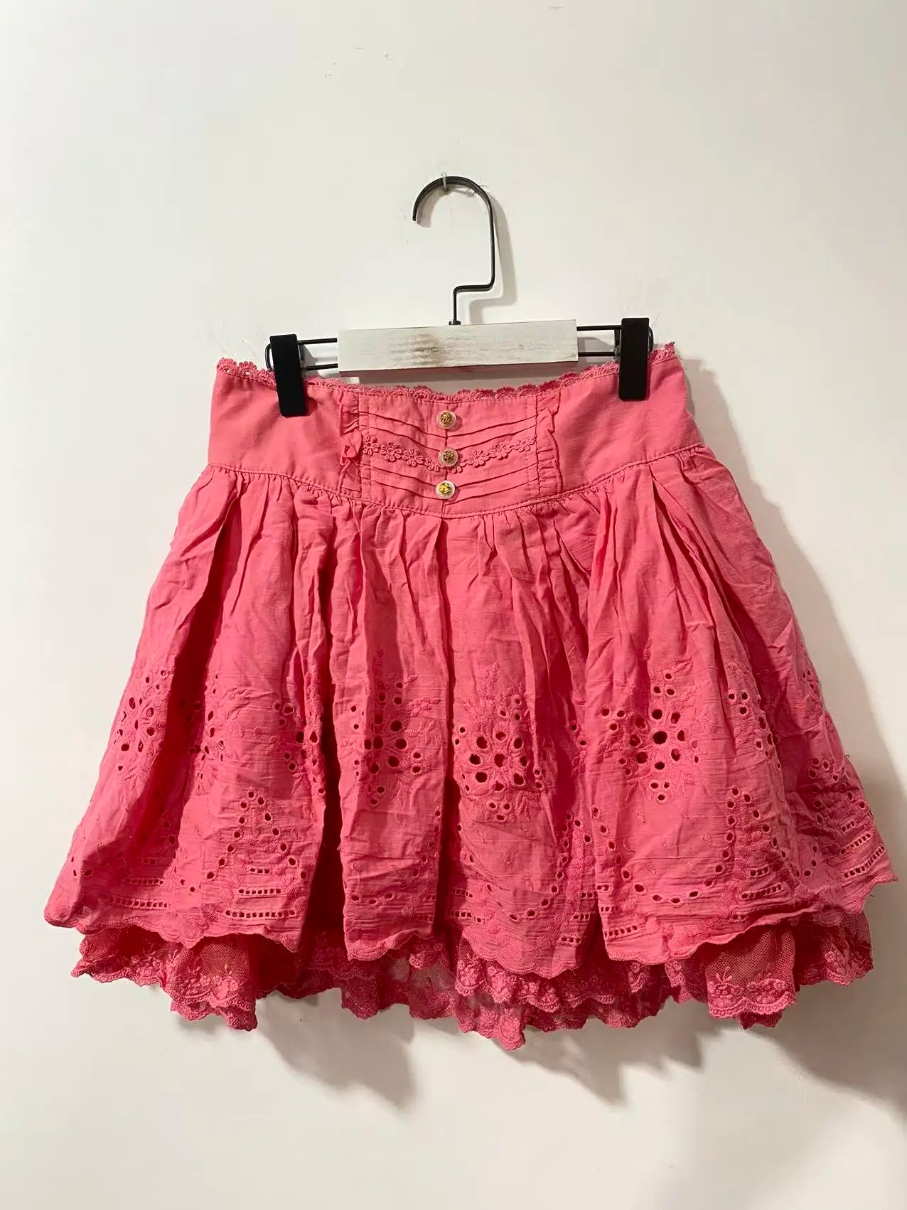 Lace Mesh Embroidery Mini Skirt Unique Short Skirts
