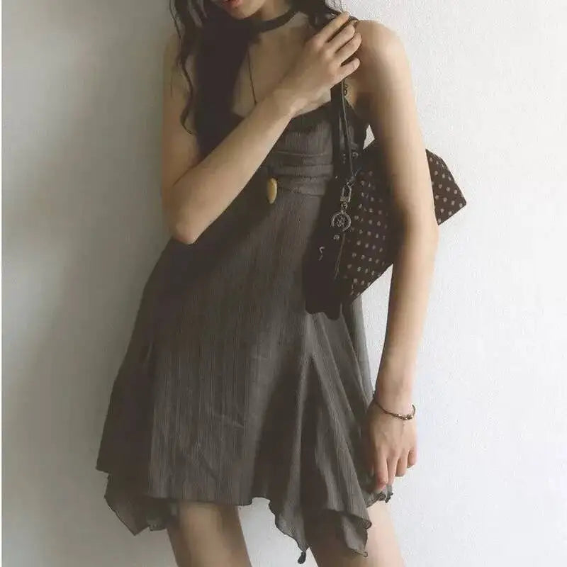 Vintage Strap Chiffon Dress