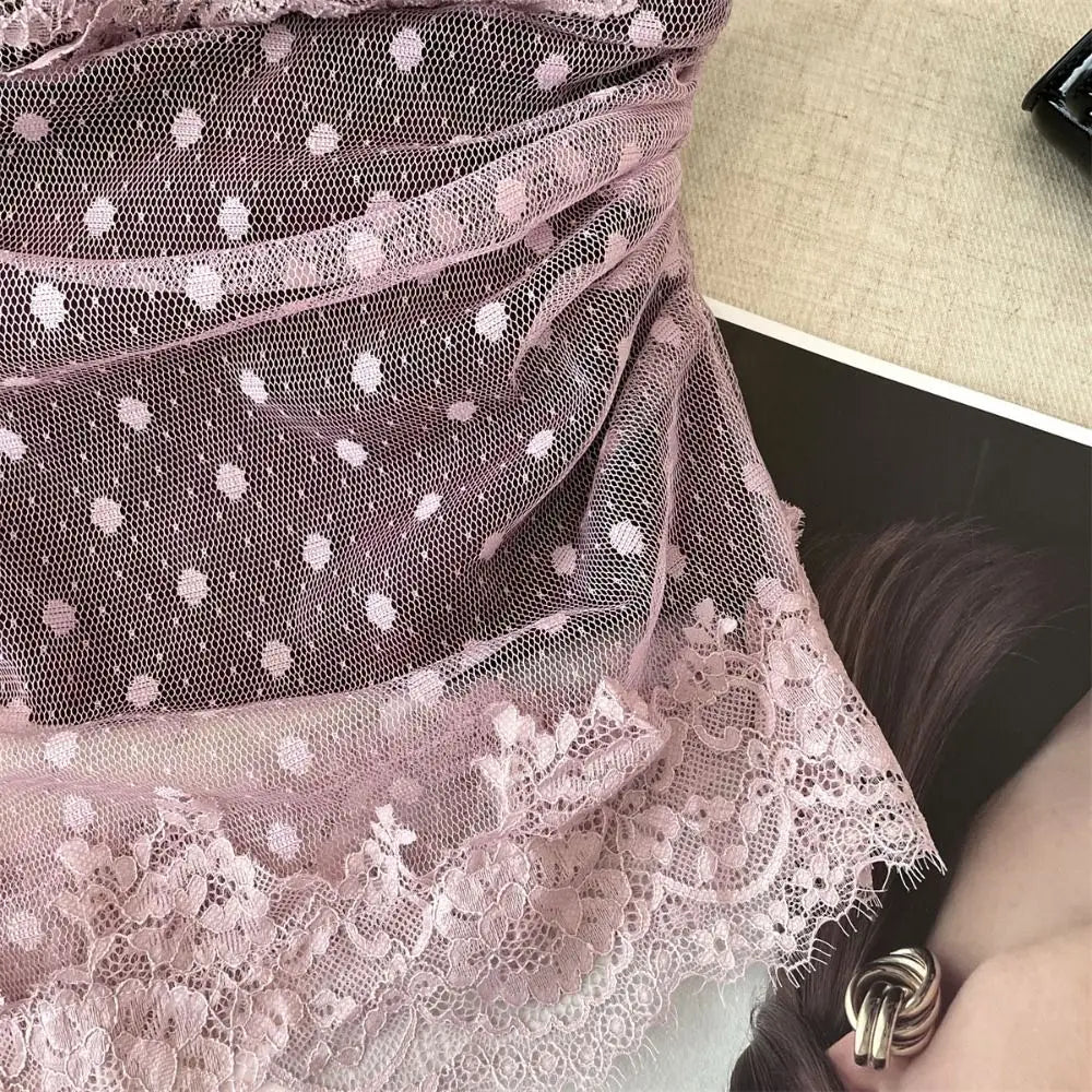 Polka Dots Lace Camisole