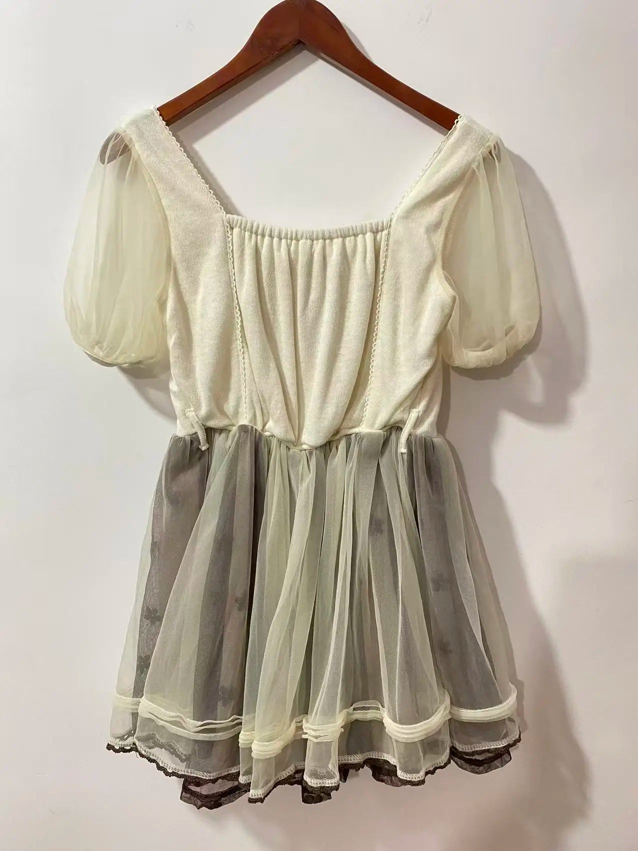 Lace Chiffon Mini Dresses
