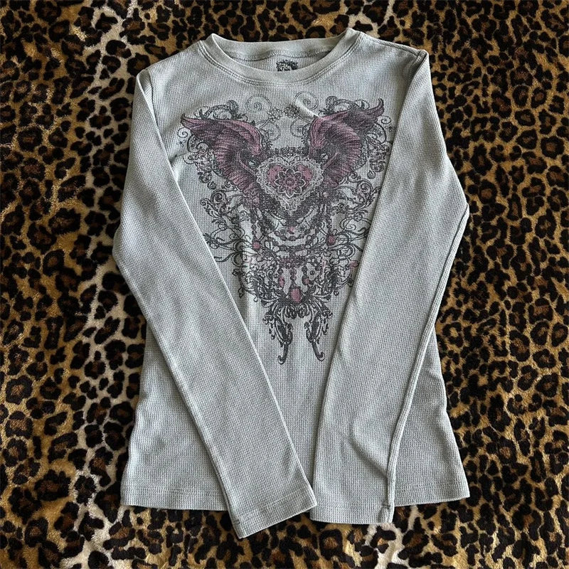 Dark Souls Grunge Long-Sleeved Top