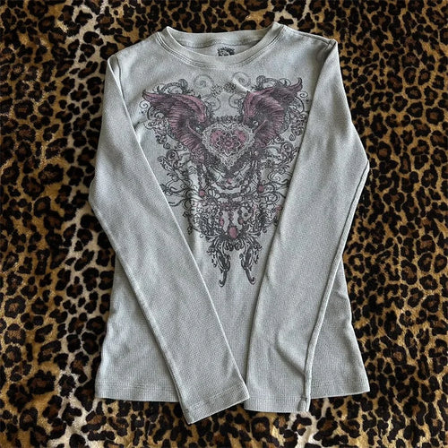 Dark Souls Grunge Long-Sleeved Top