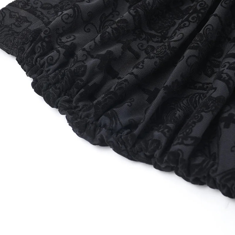 Gothic Pants Lace Flare Pants