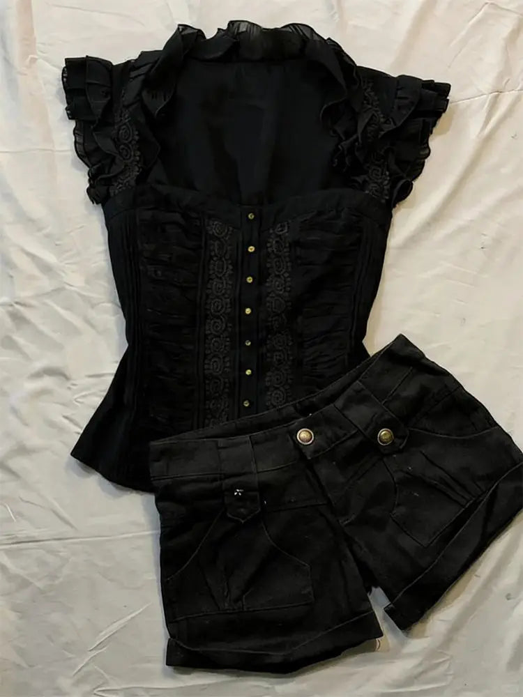 Gothic Vintage Lace Top