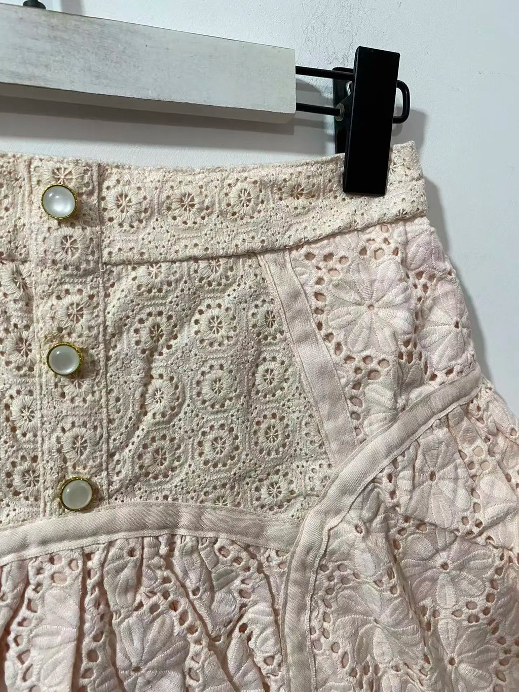 Lace Mesh Embroidery Mini Skirt Unique Short Skirts