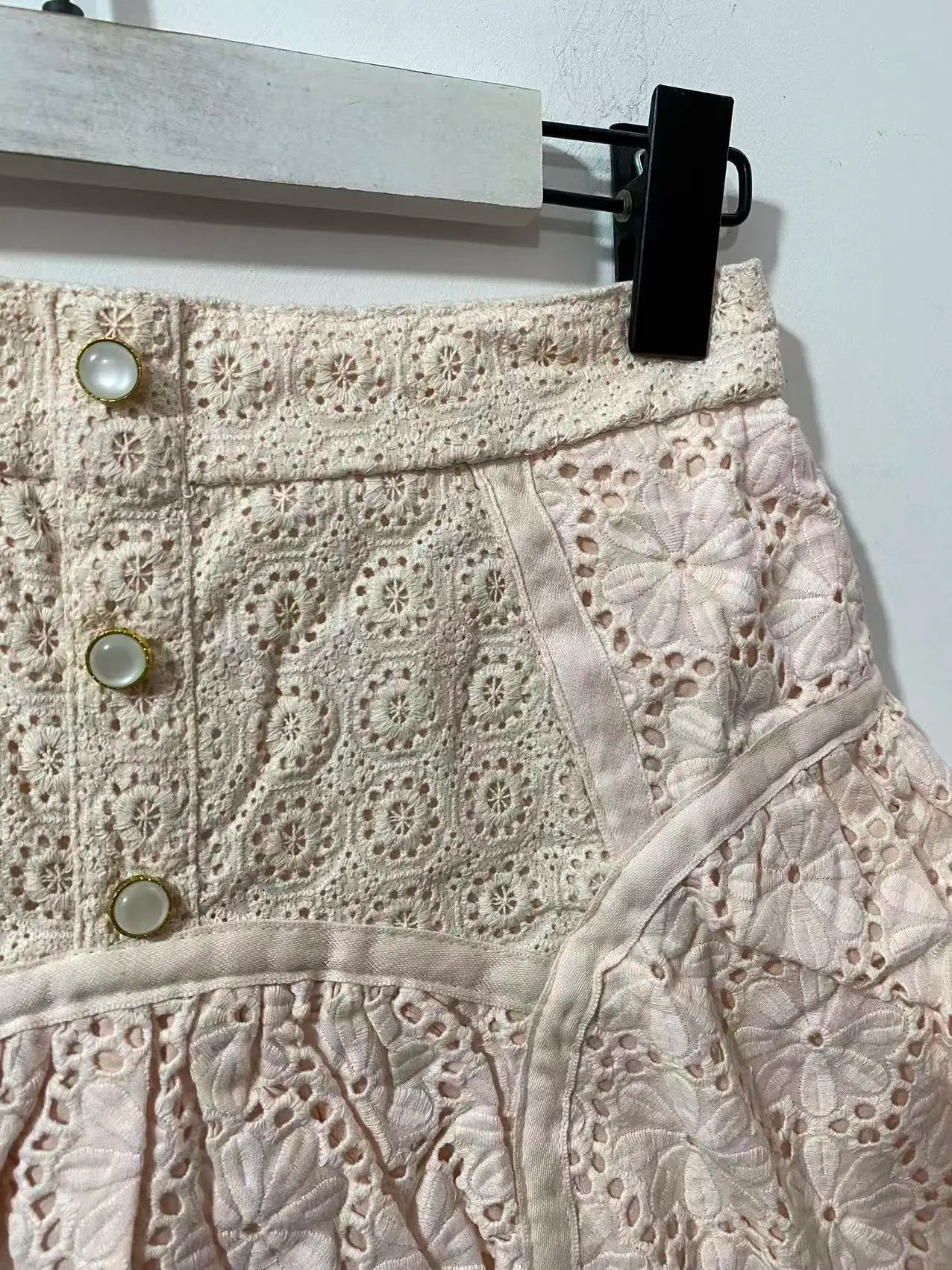 Lace Mesh Embroidery Mini Skirt Unique Short Skirts