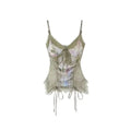 Fairy Lace Print Camisole Vest