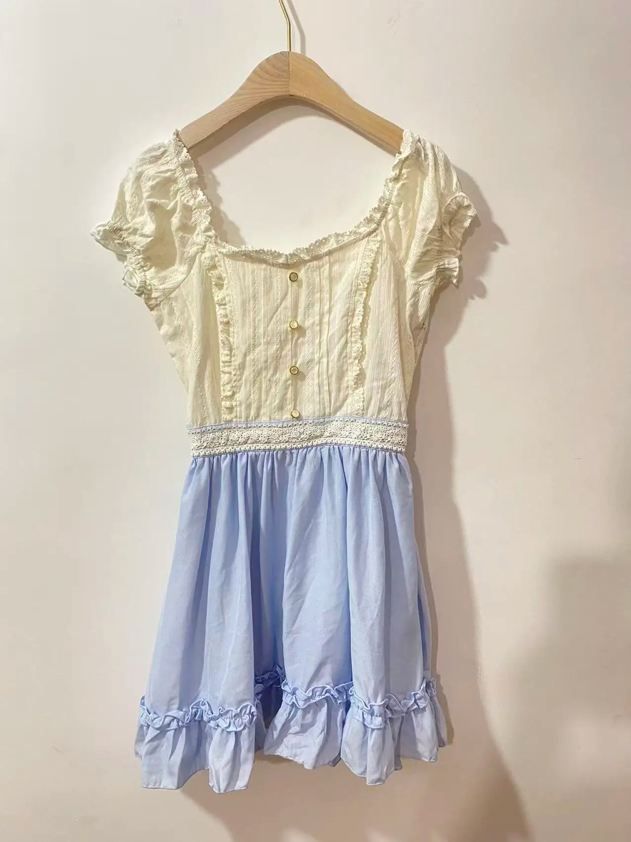 Lace Chiffon Mini Dresses