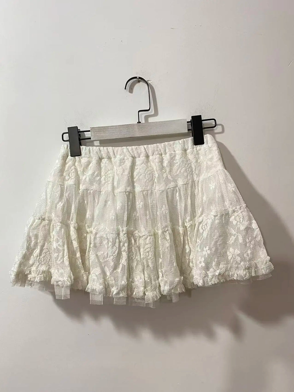 Lace Mesh Embroidery Mini Skirt Unique Short Skirts
