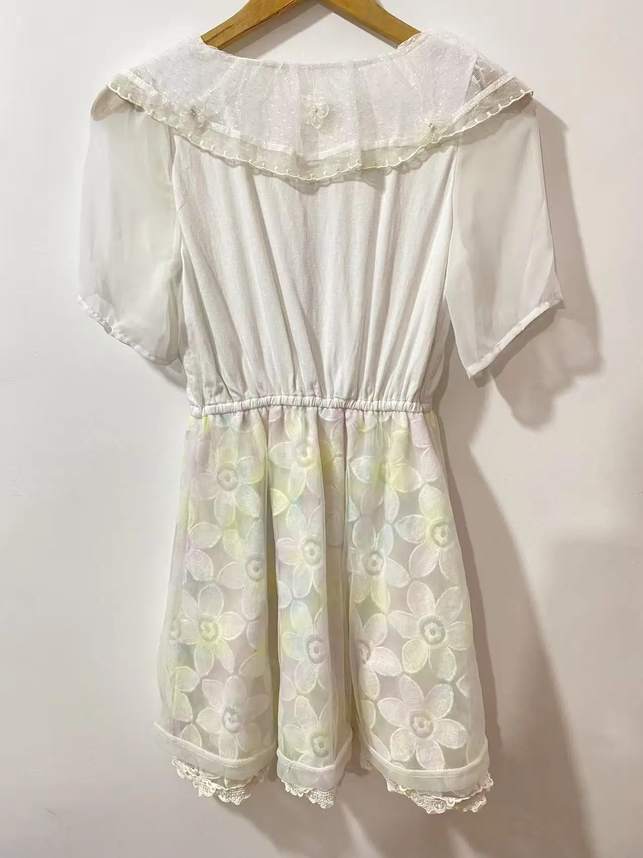 Lace Chiffon Mini Dresses