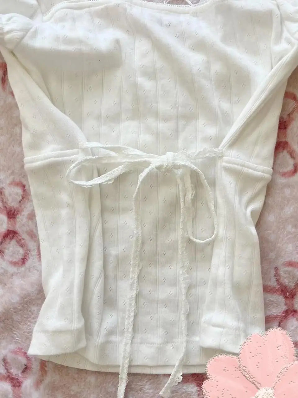 White Coquette Bow Shirt