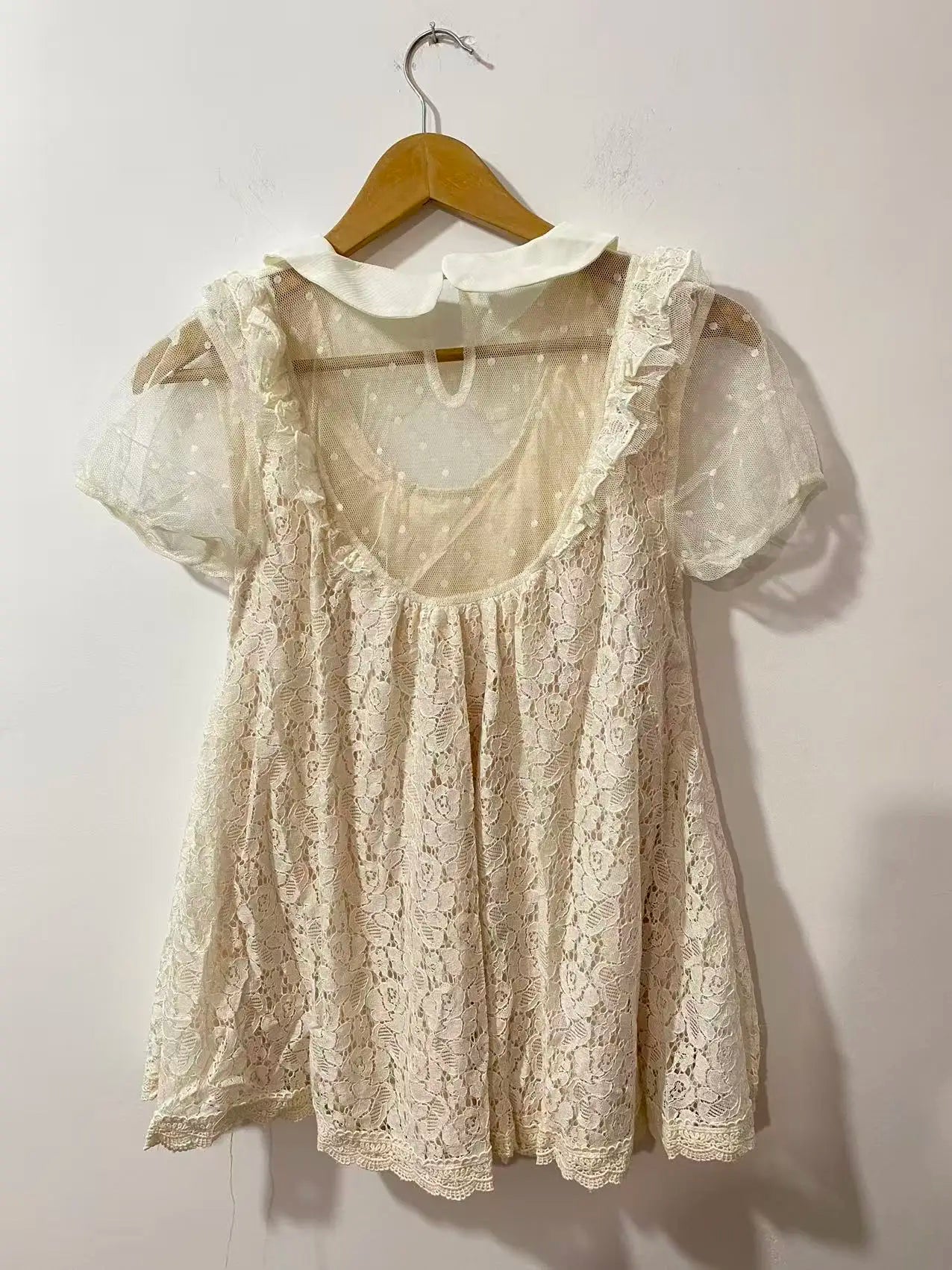 Lace Chiffon Mini Dresses