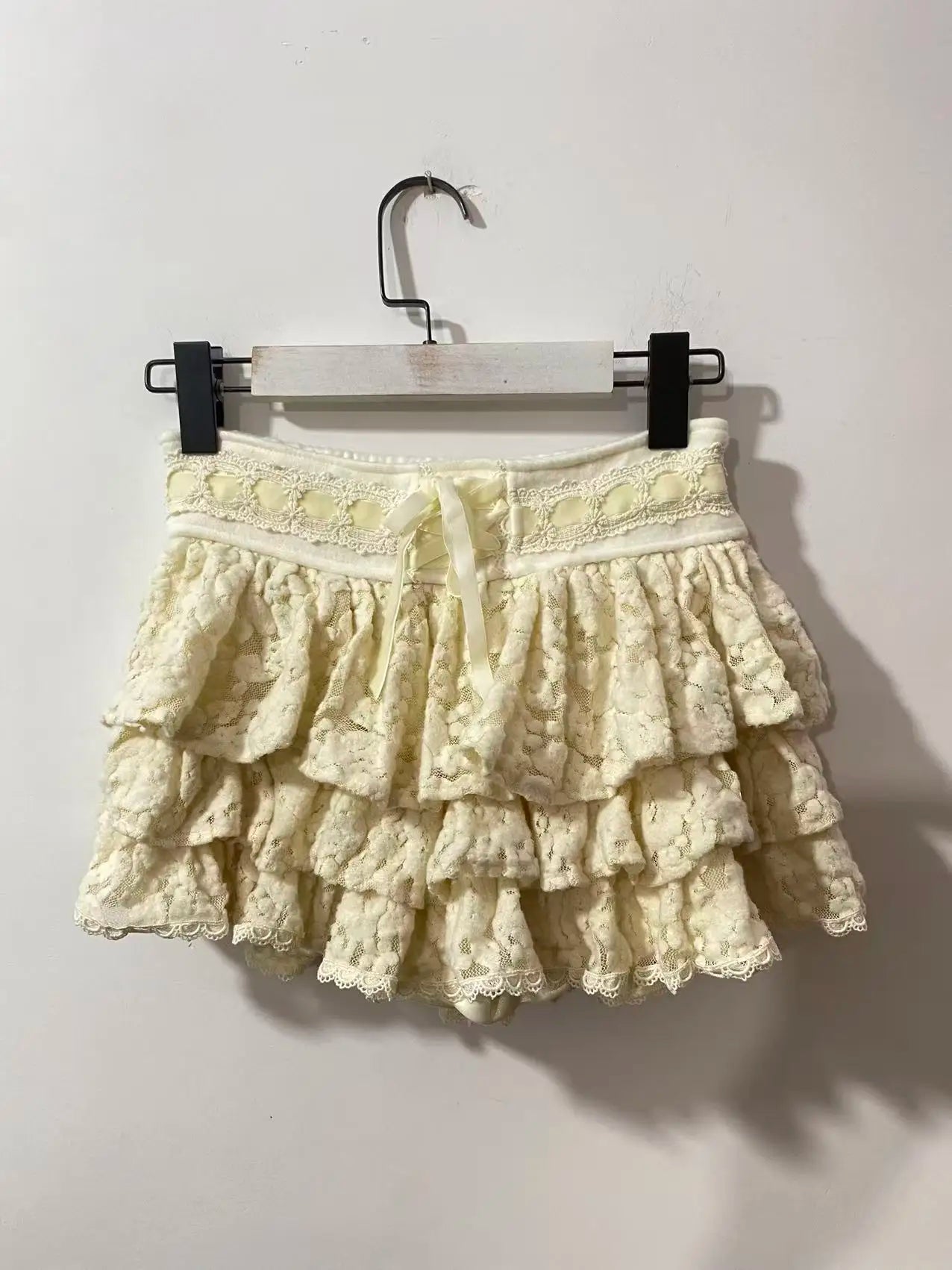 Lace Mesh Embroidery Mini Skirt Unique Short Skirts