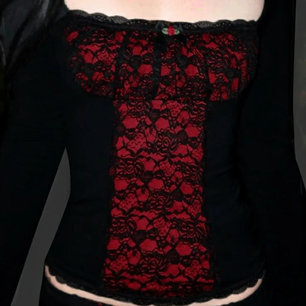 Gothic Vampire Lace Top