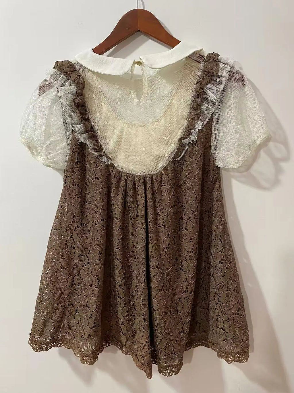 Lace Chiffon Mini Dresses