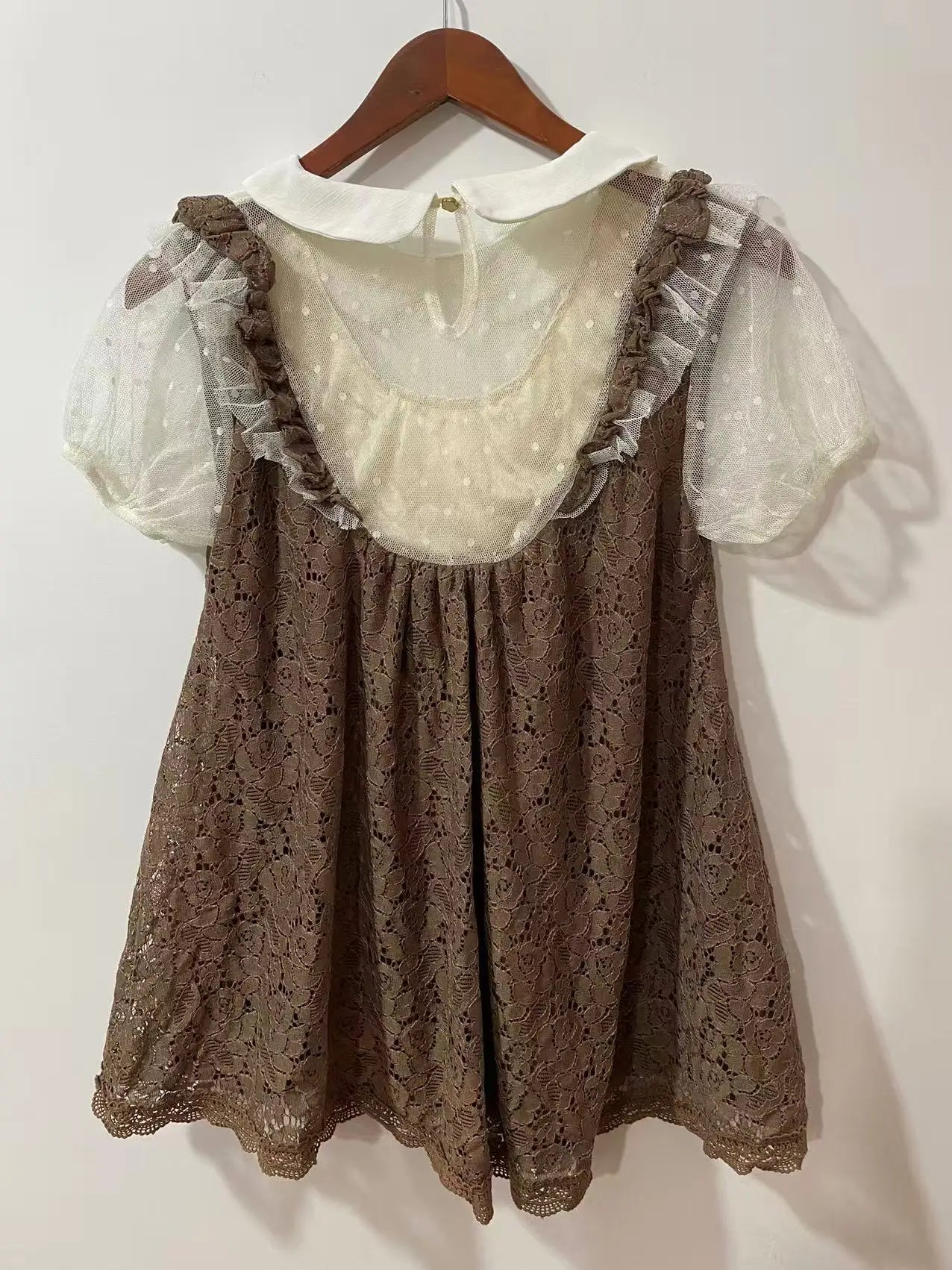 Lace Chiffon Mini Dresses