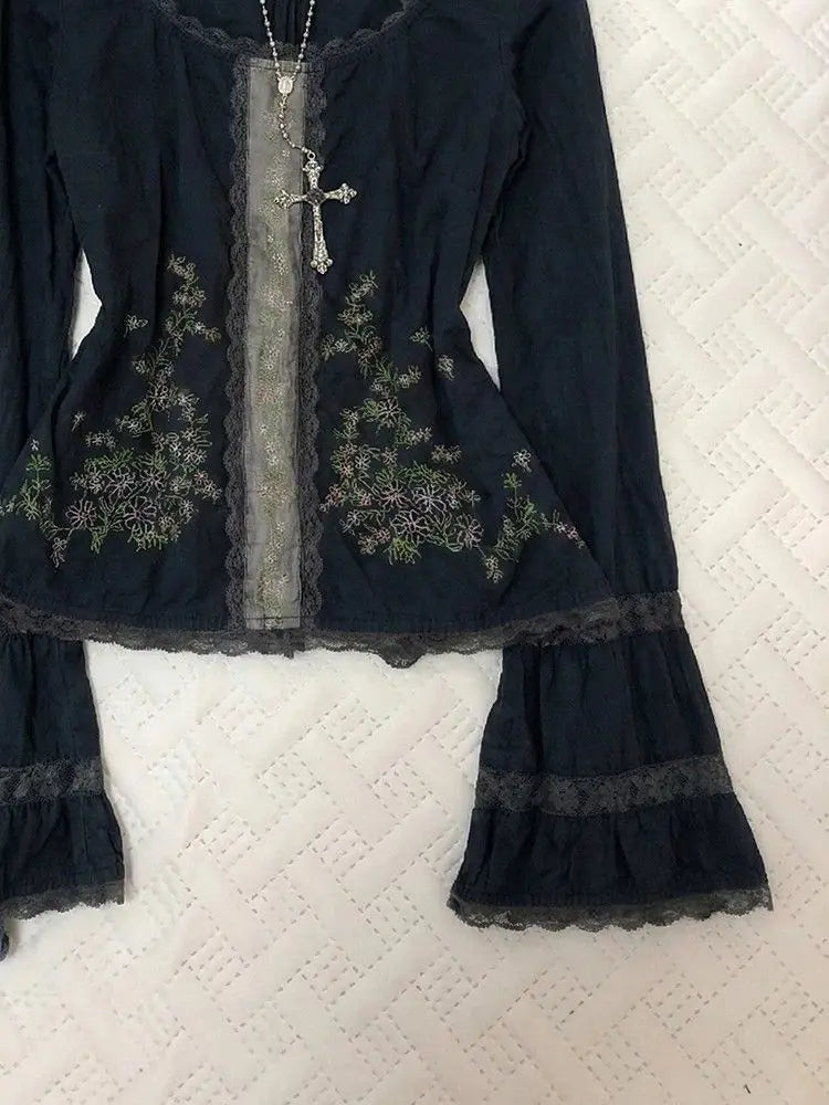 Embroidered Lace Blouse