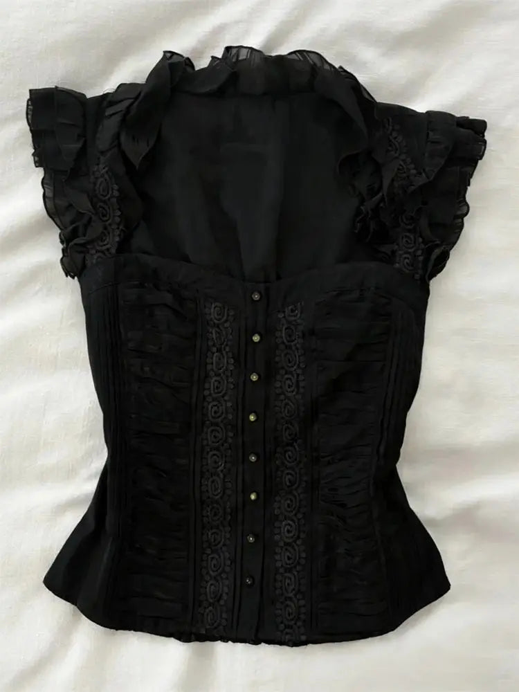 Gothic Vintage Lace Top