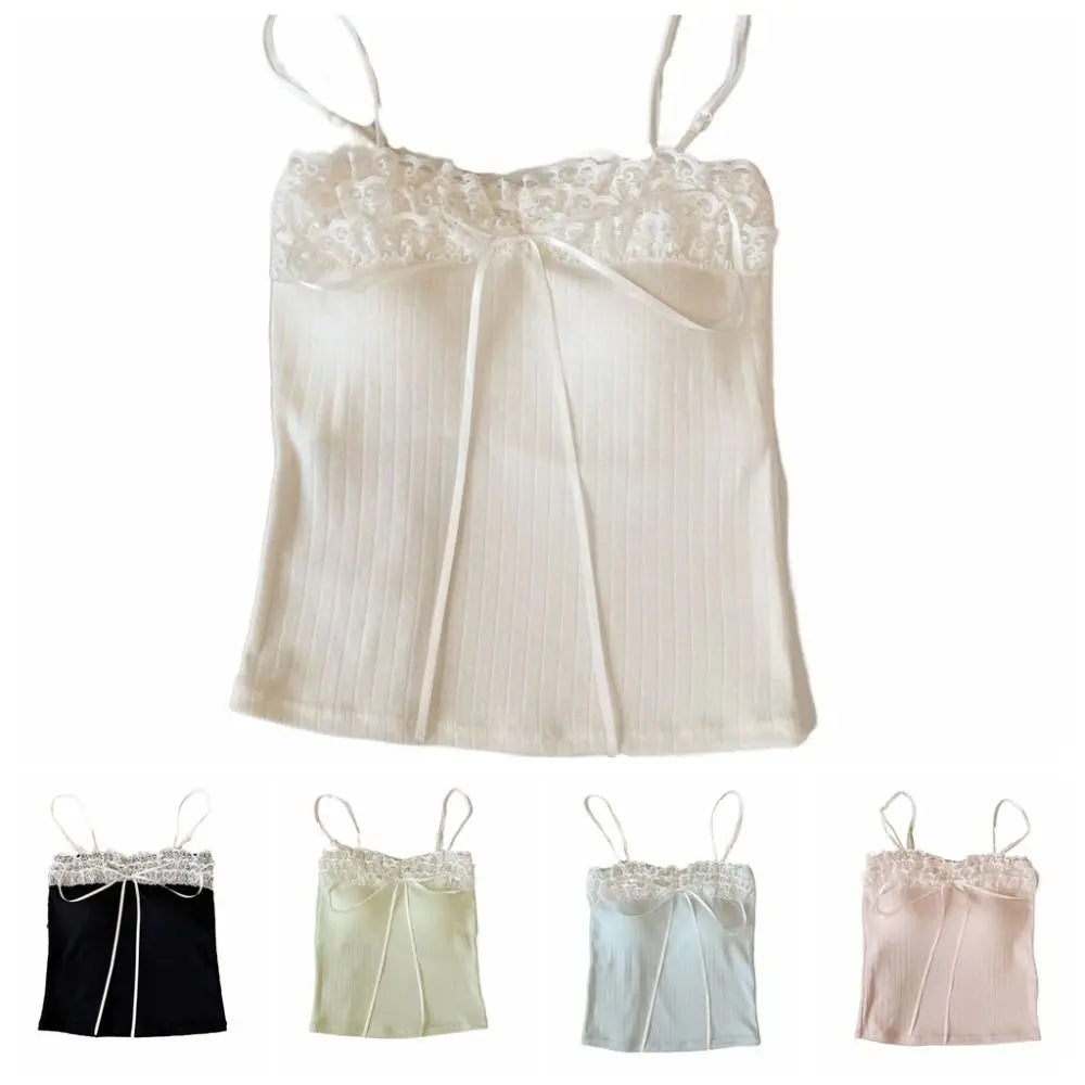 Bow Lace Camisole (Padded)