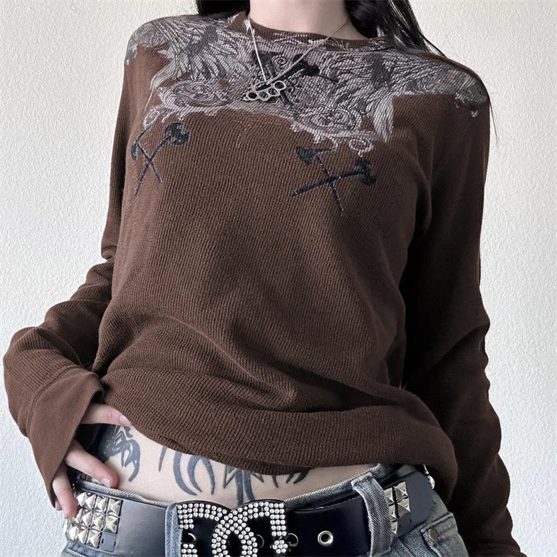 Dark Souls Grunge Long-Sleeved Top
