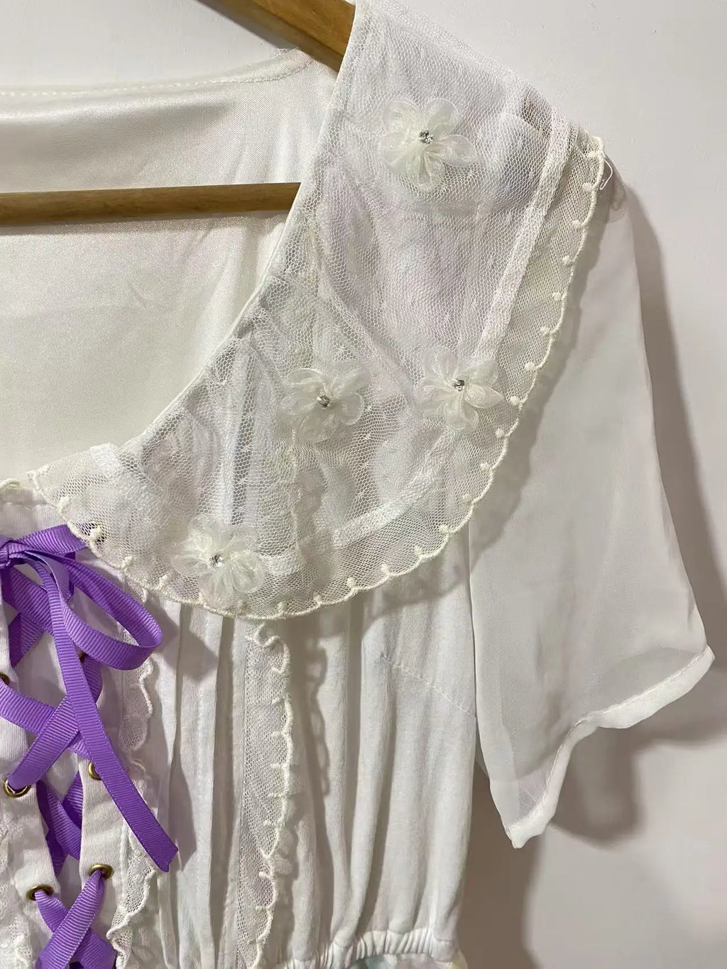 Lace Chiffon Mini Dresses