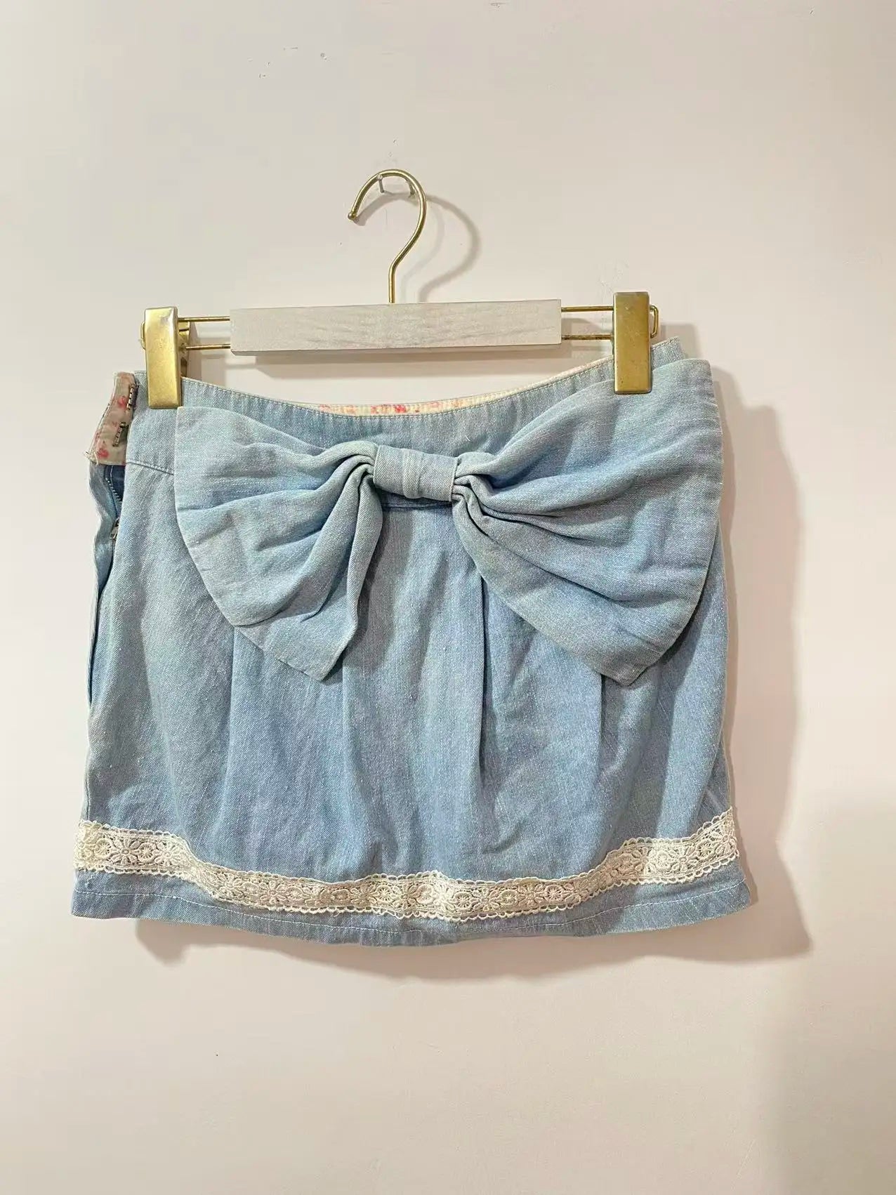 Lace Mesh Embroidery Mini Skirt Unique Short Skirts