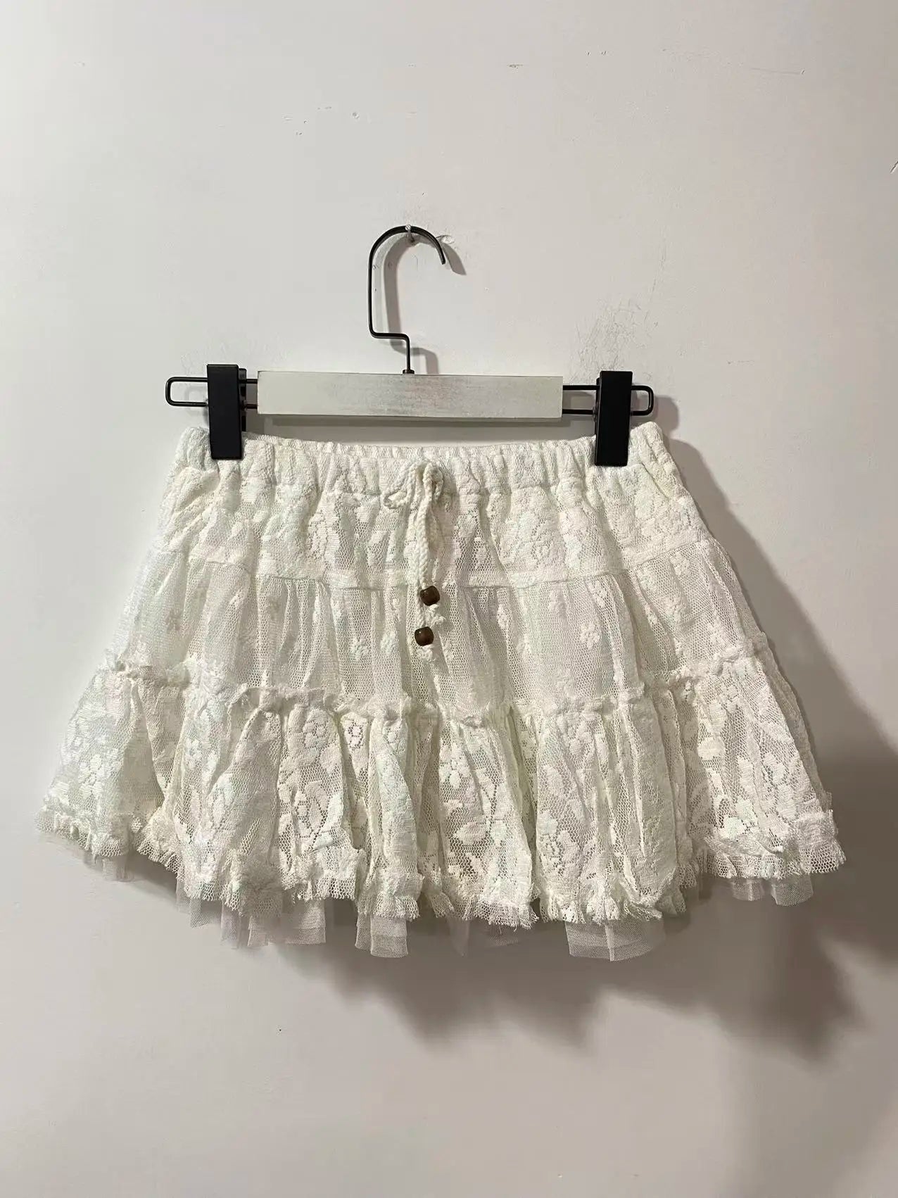 Lace Mesh Embroidery Mini Skirt Unique Short Skirts