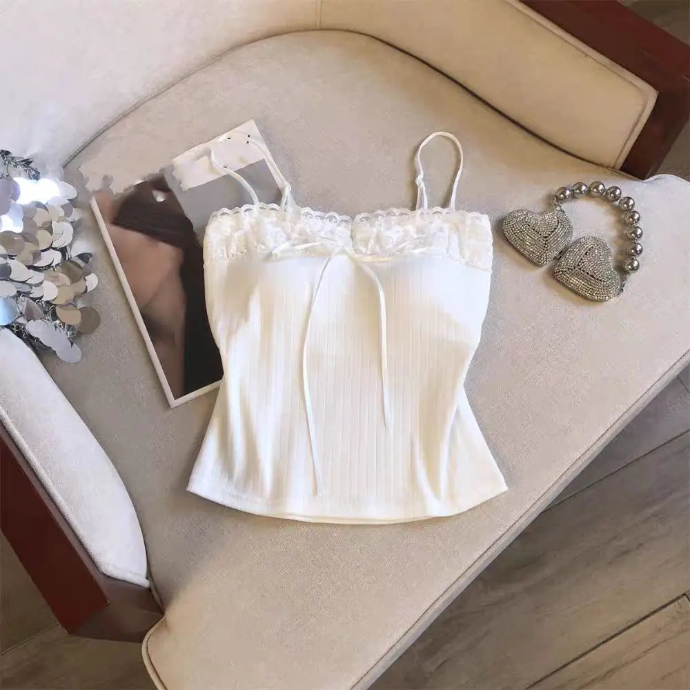 Bow Lace Camisole (Padded)