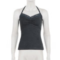 Vintage Lace Trim Halter Top