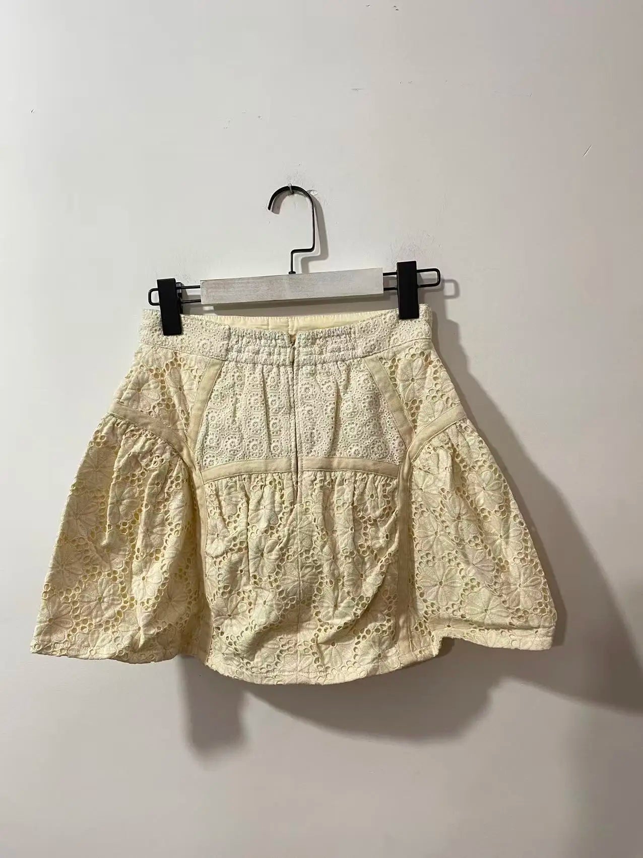 Lace Mesh Embroidery Mini Skirt Unique Short Skirts