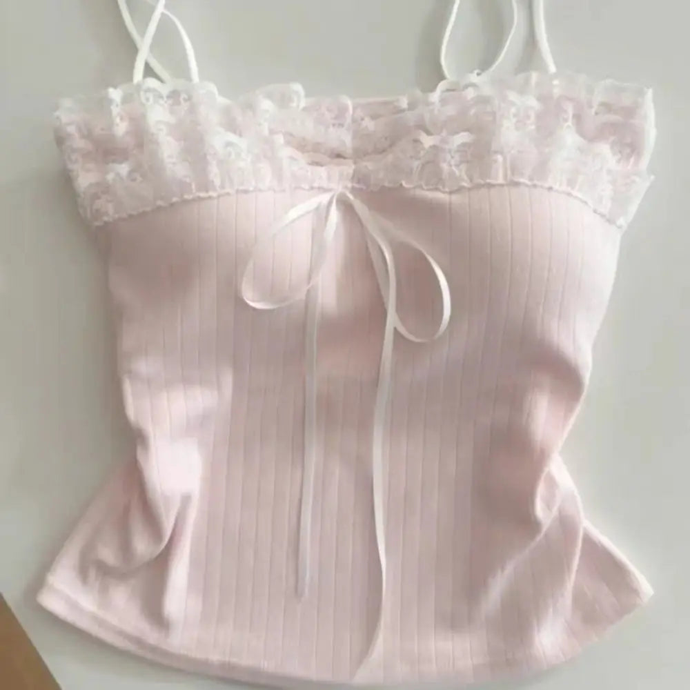 Bow Lace Camisole (Padded)