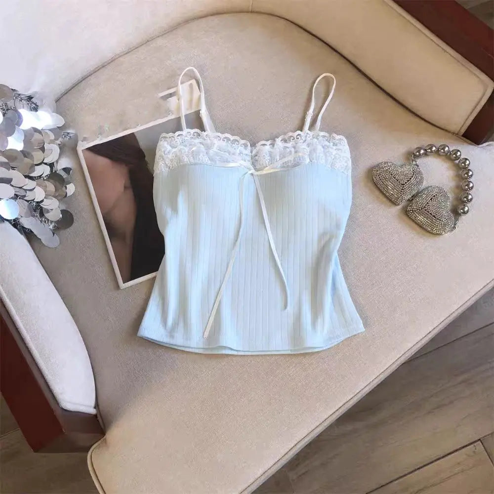 Bow Lace Camisole (Padded)
