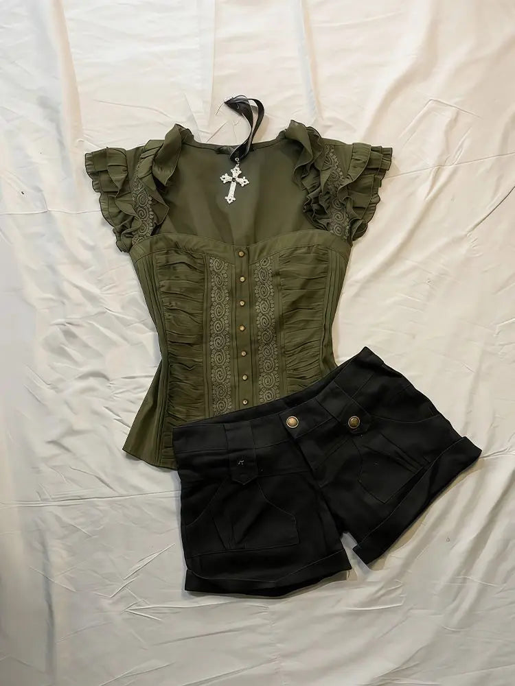 Gothic Vintage Lace Top