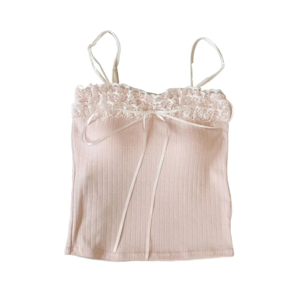 Bow Lace Camisole (Padded)