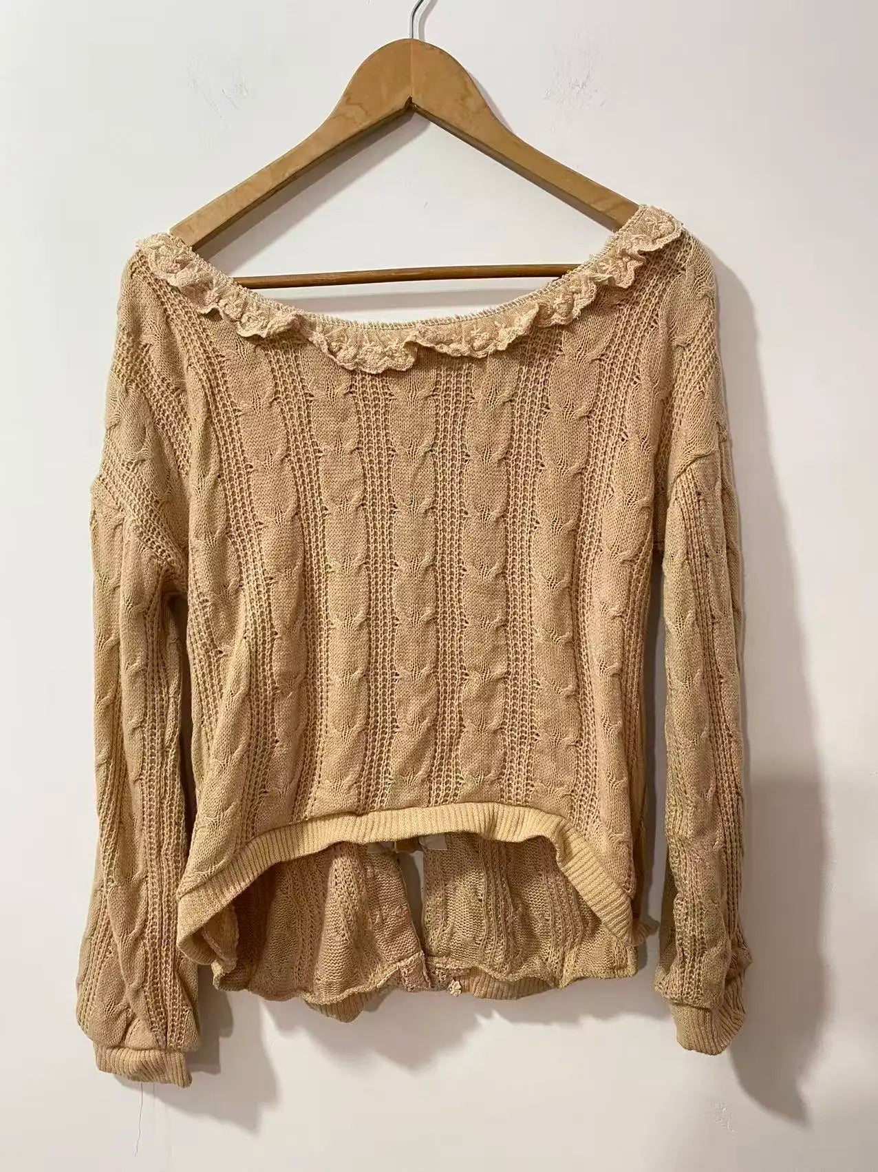 Knitted Long Sleeve Cardigan Sweater