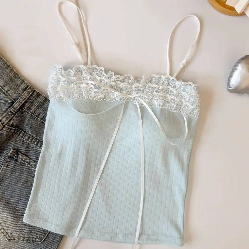 Bow Lace Camisole (Padded)