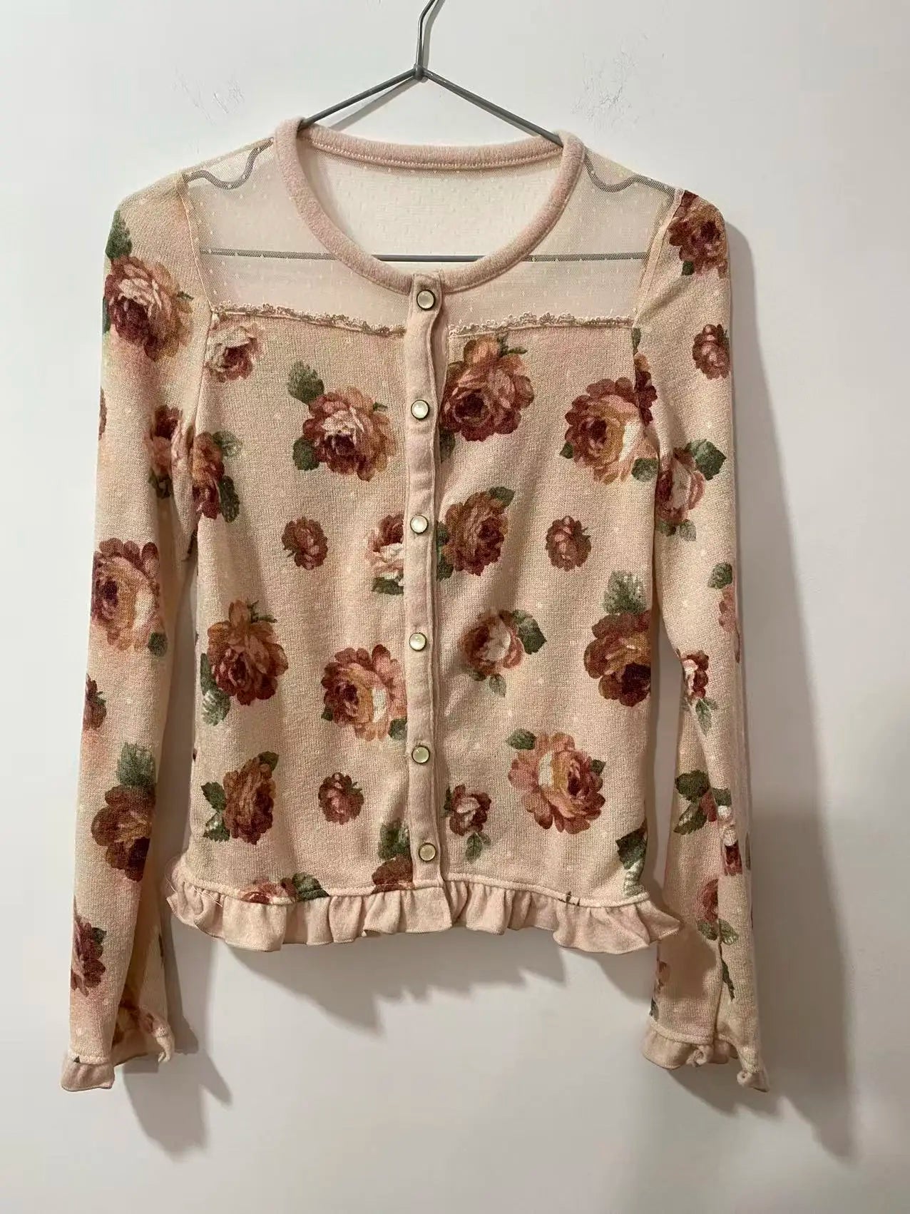 Knitted Long Sleeve Cardigan Sweater
