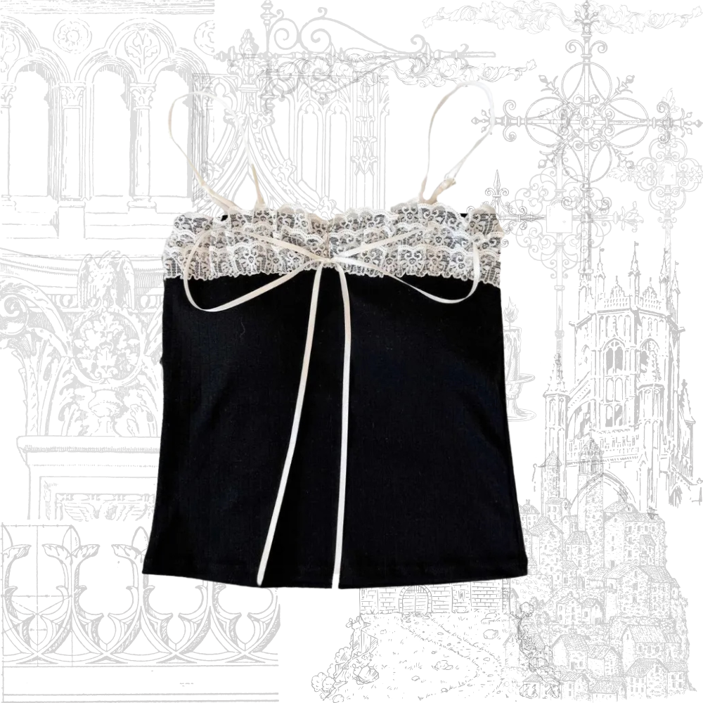 Bow Lace Camisole (Padded)